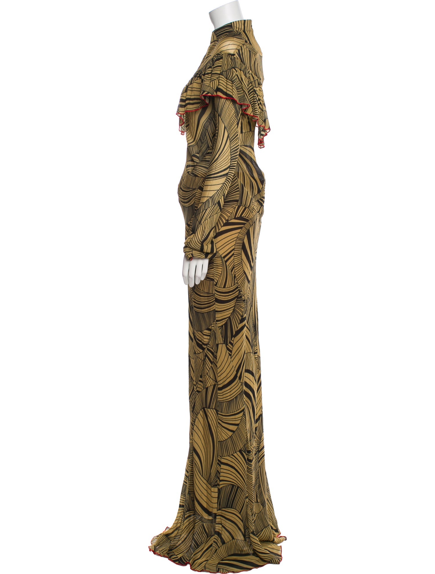 De La Vali Silk Long Dress w/ Tags