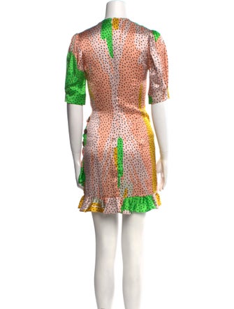 De La Vali Silk Mini Dress