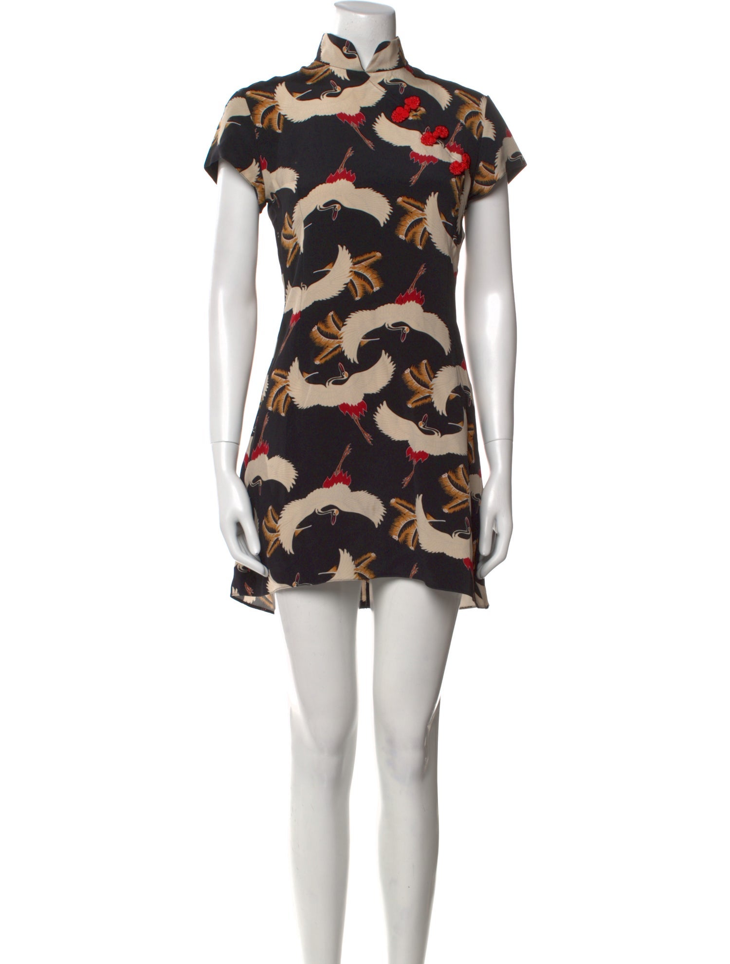 De La Vali Silk Mini Dress