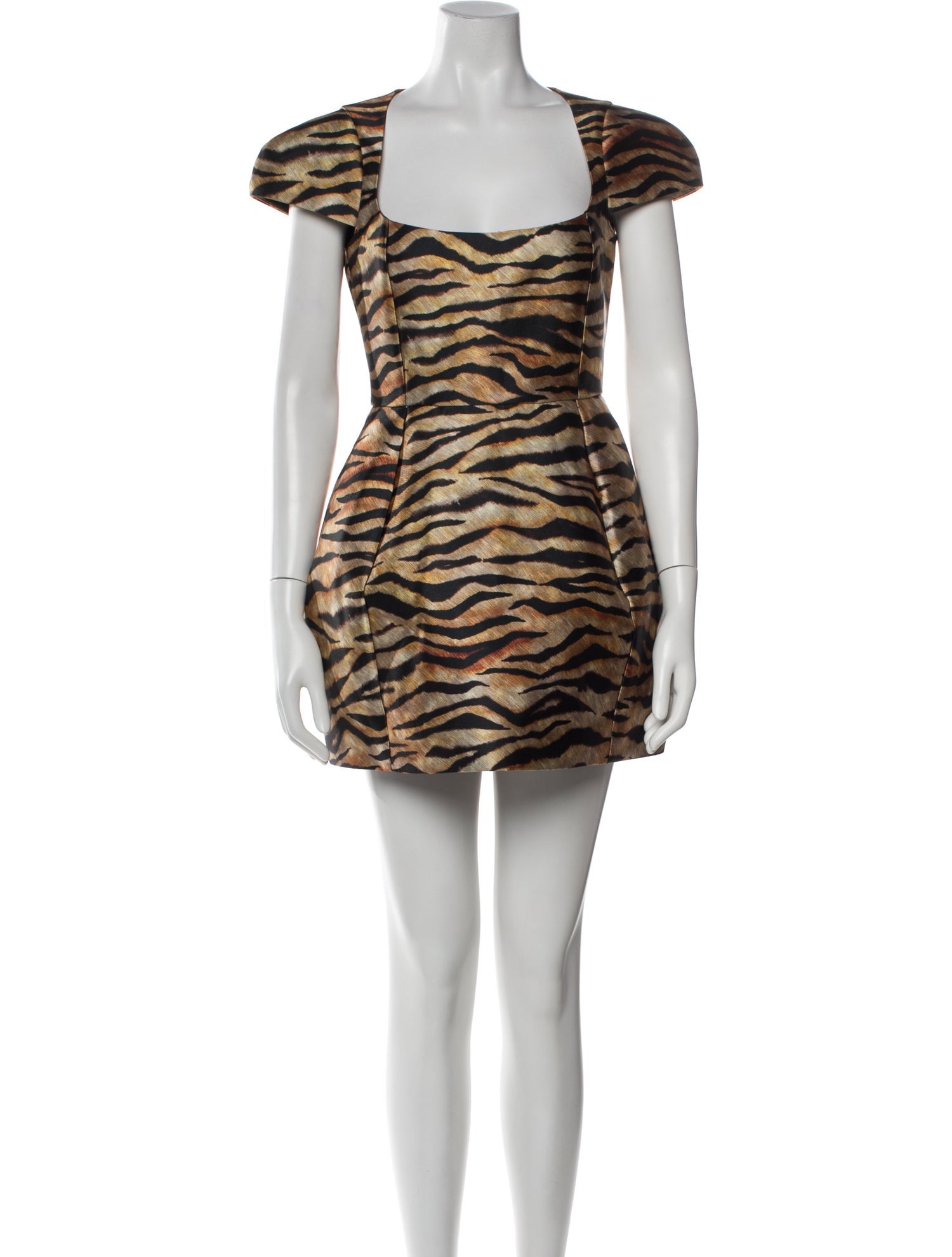 De La Vali Animal Print Mini Dress