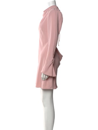 De La Vali Mock Neck Mini Dress