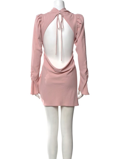 De La Vali Mock Neck Mini Dress