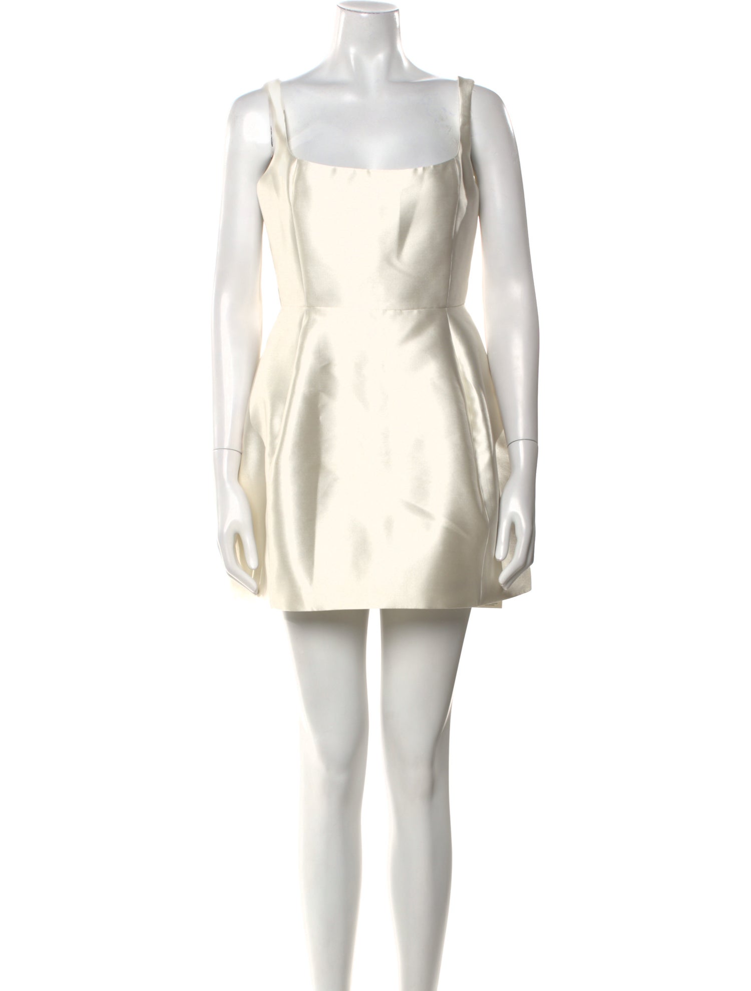 De La Vali Square Neckline Mini Dress