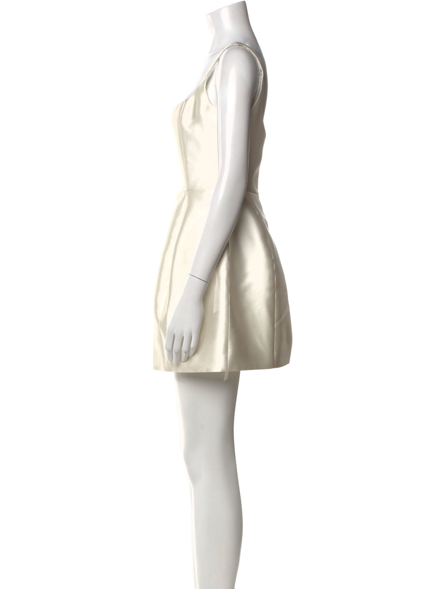 De La Vali Square Neckline Mini Dress