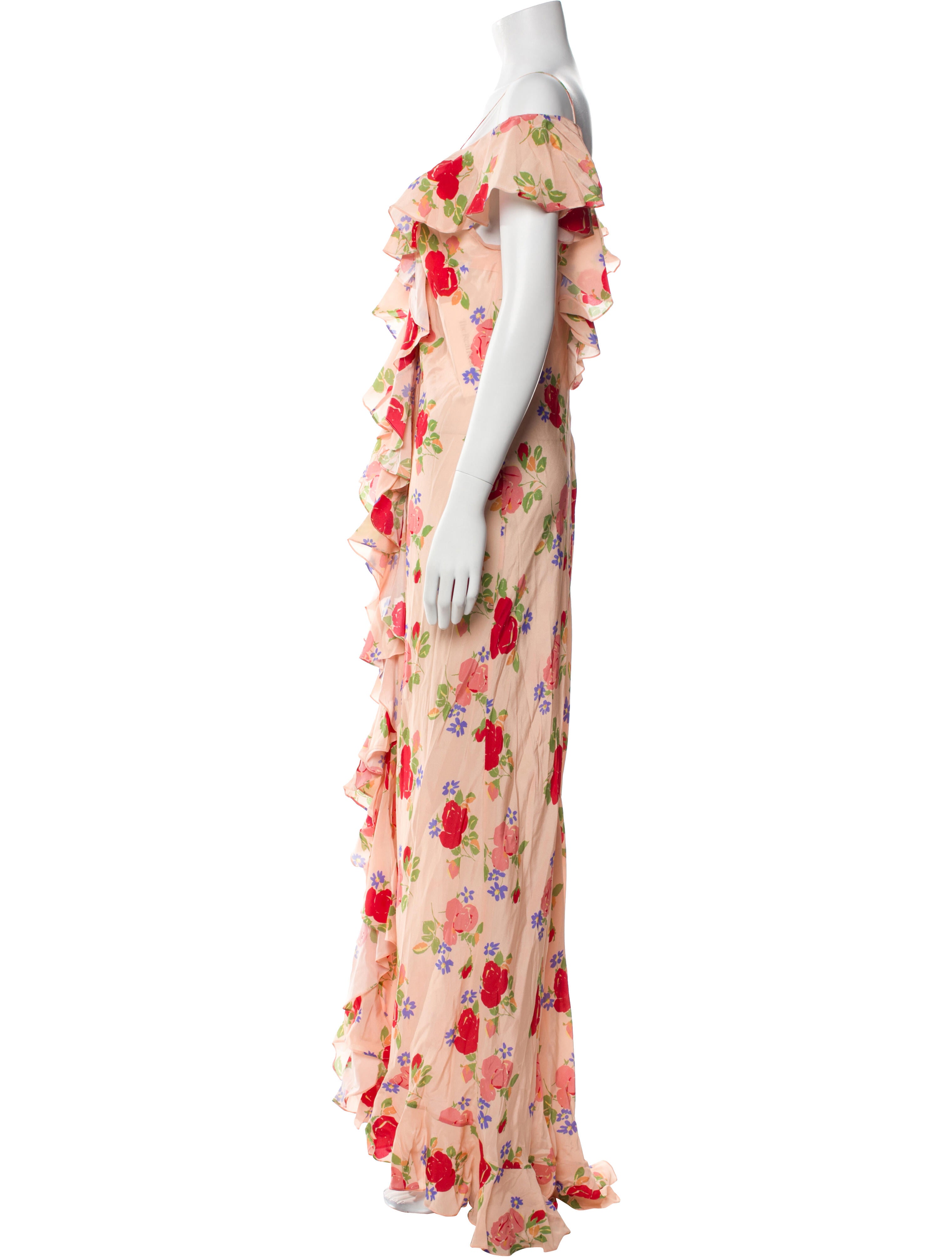 De La Vali Silk Long Dress
