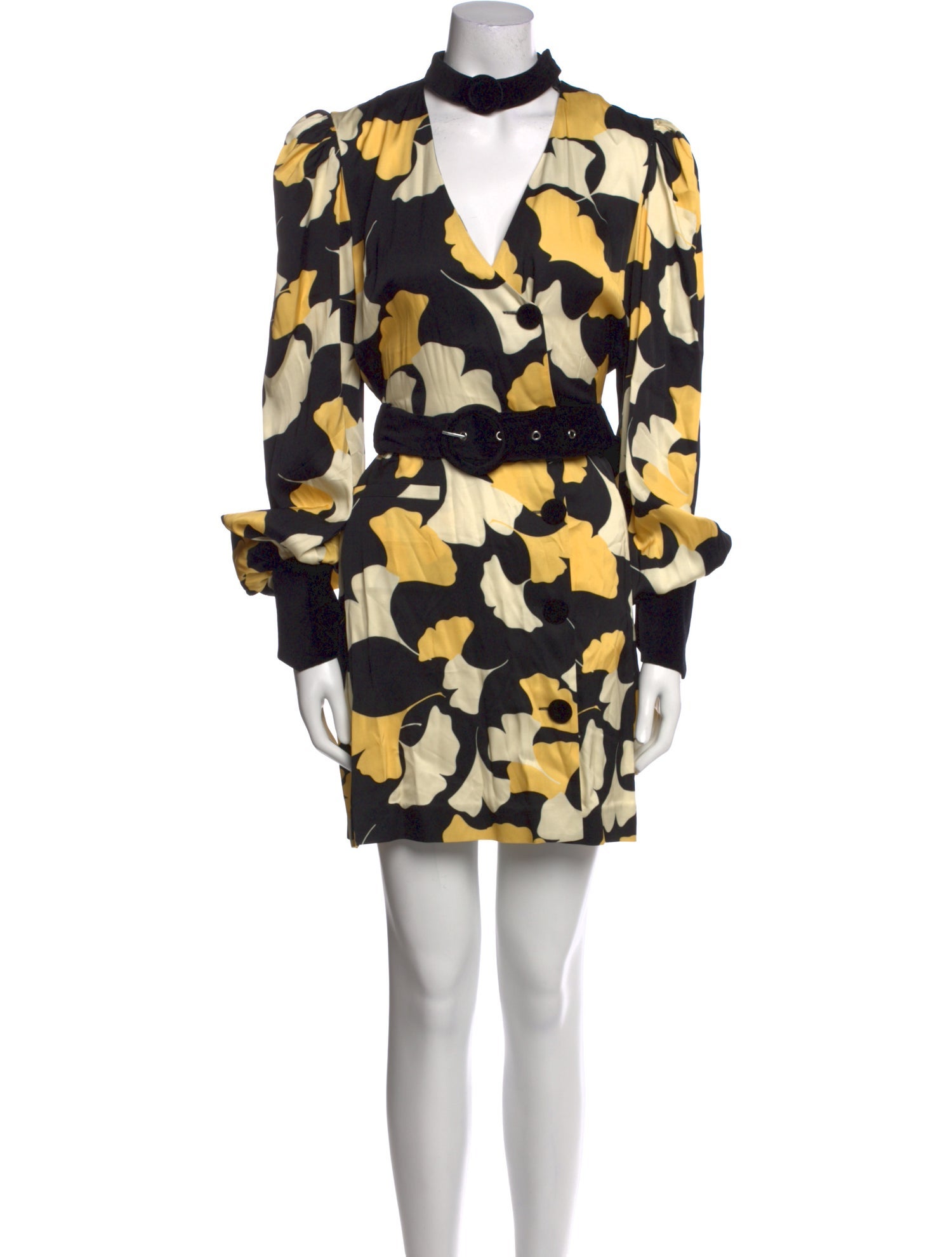 De La Vali Printed Mini Dress