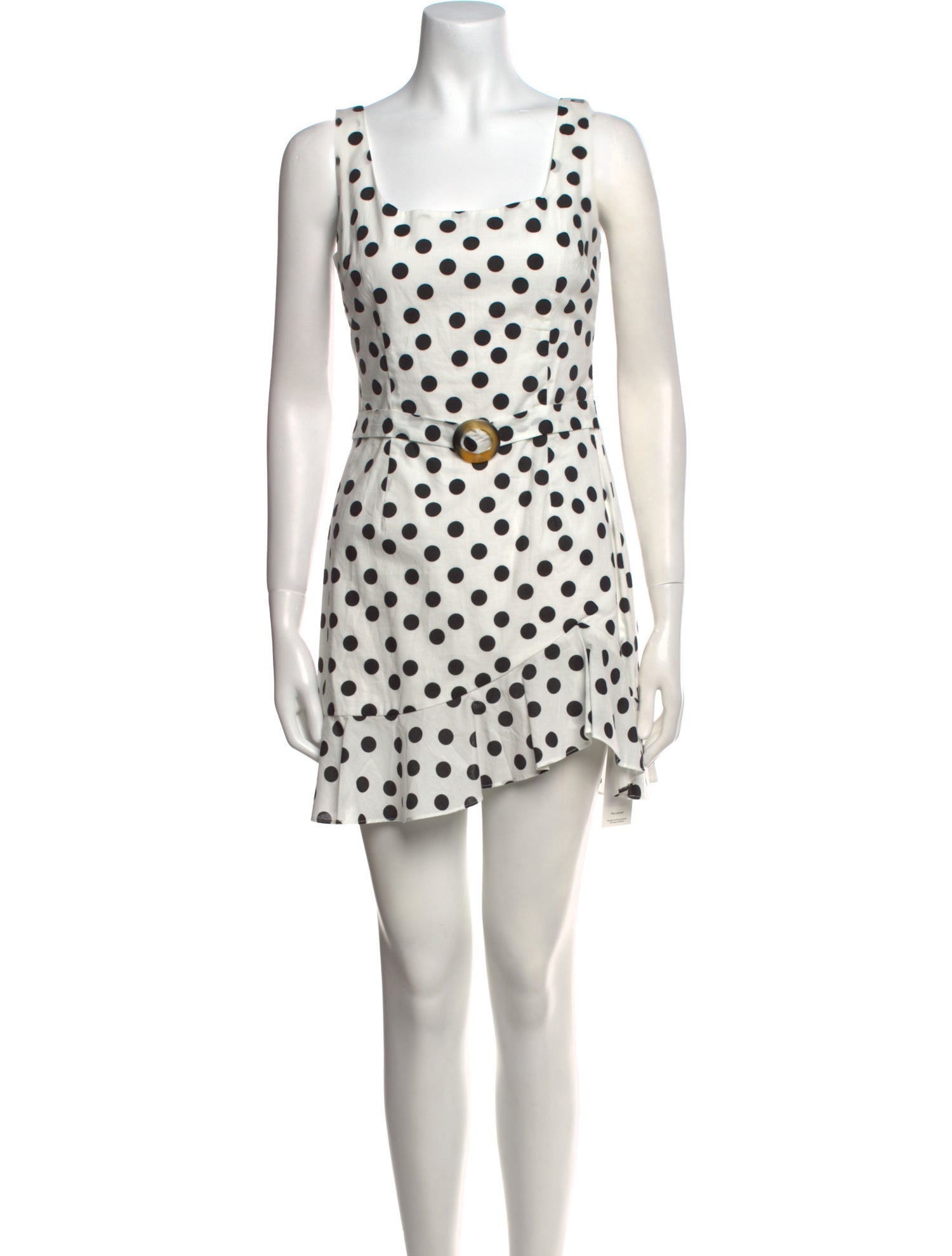 De La Vali Polka Dot Print Mini Dress