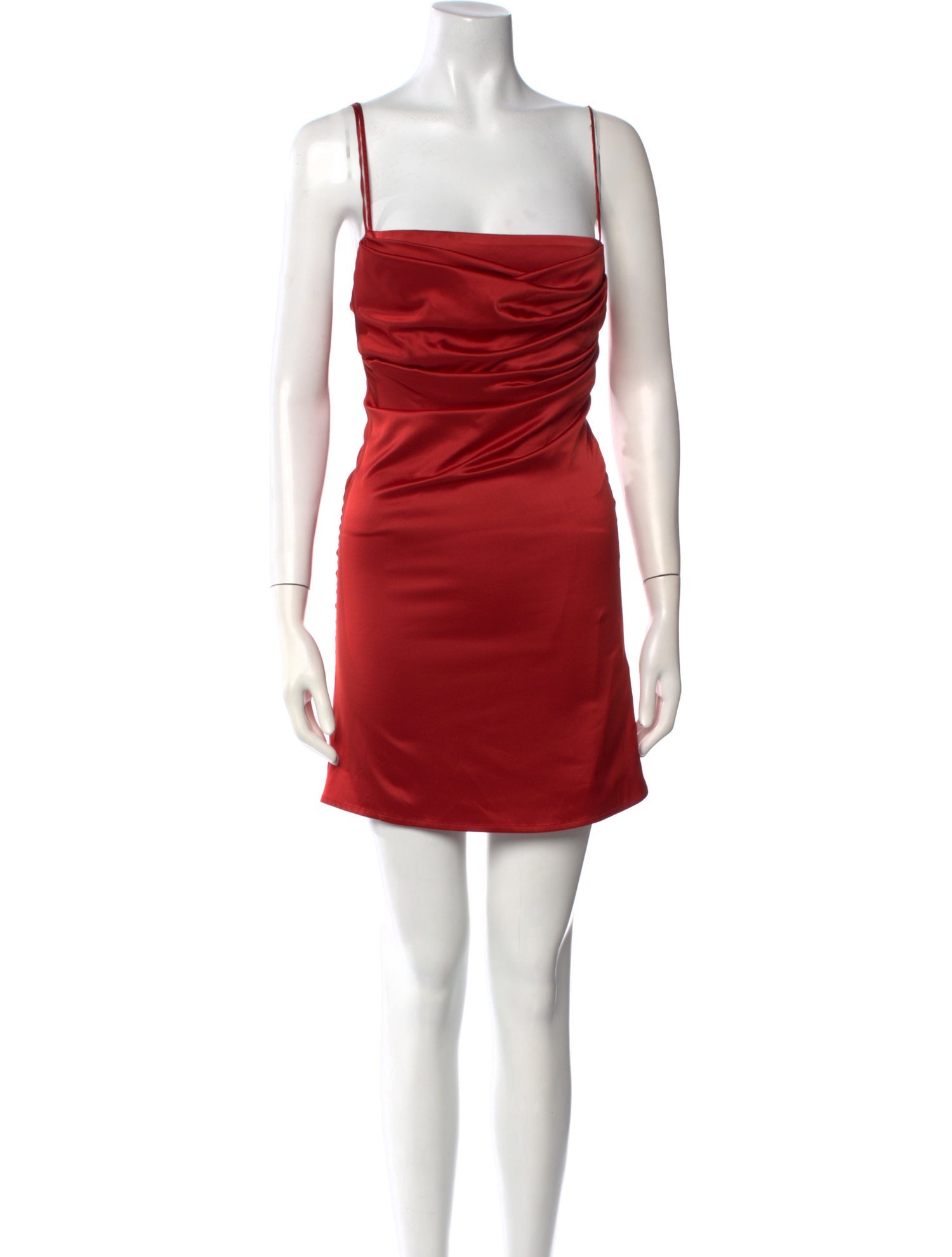 De La Vali Square Neckline Mini Dress