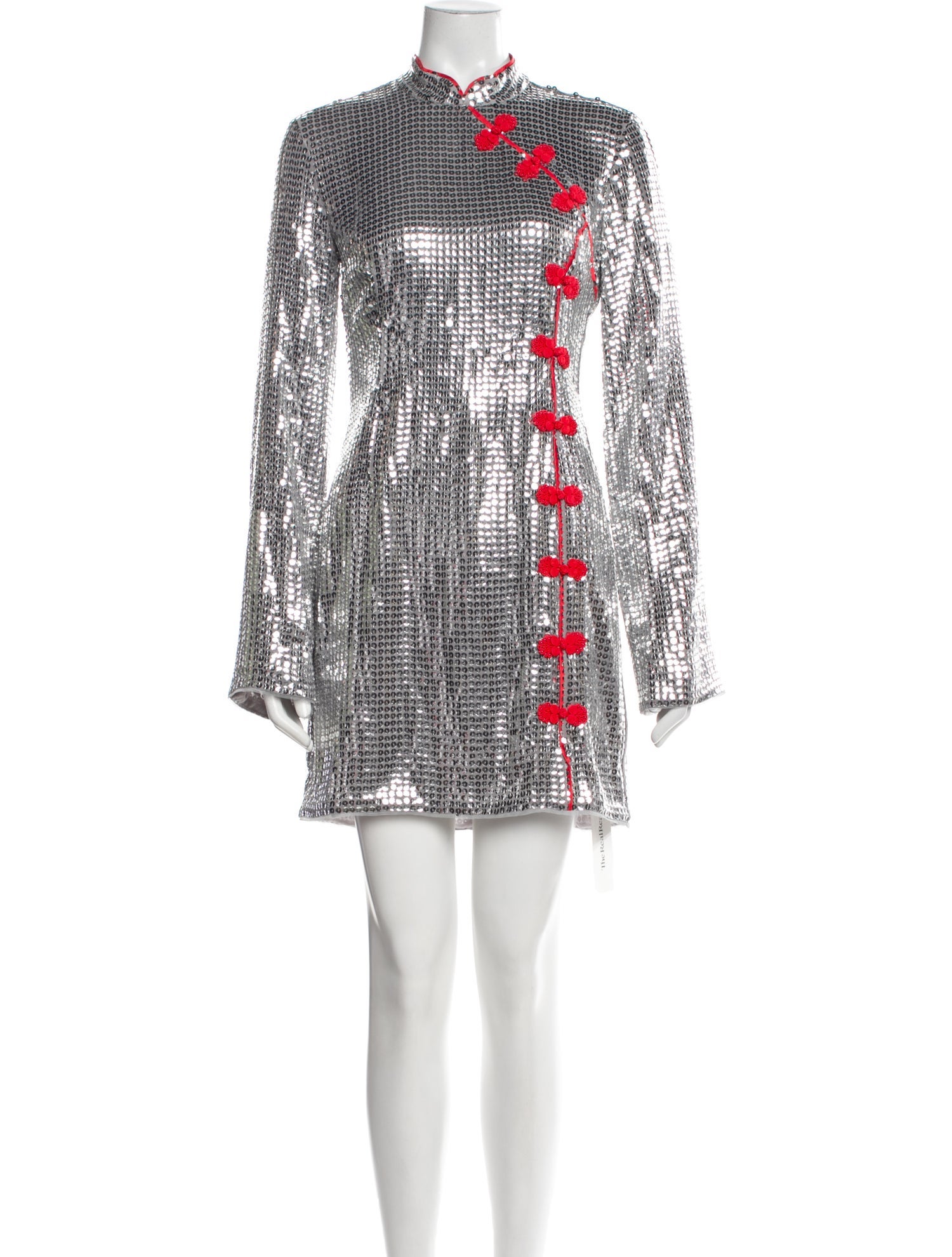 De La Vali Patterned Mini Dress