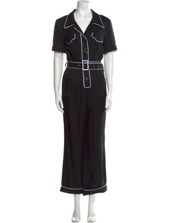 De La Vali V-Neck Jumpsuit