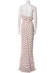 De La Vali Polka Dot Print Long Dress w/ Tags