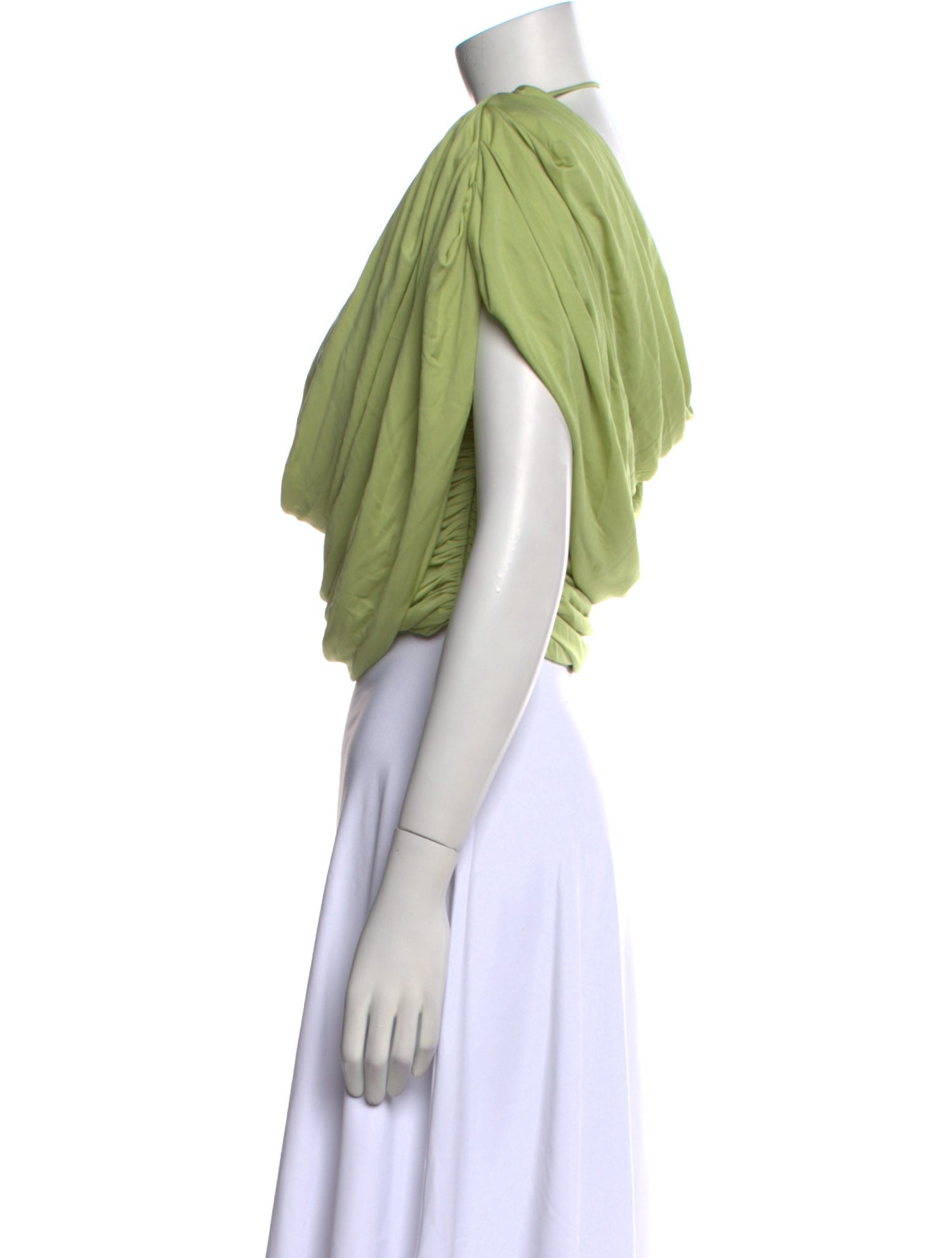 De La Vali Cowl Neck Short Sleeve Crop Top w/ Tags