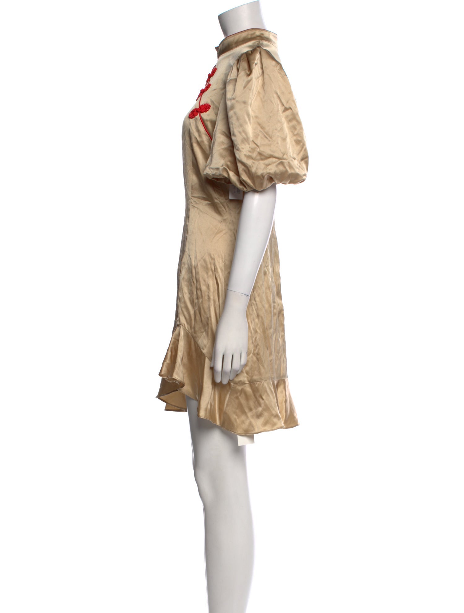 De La Vali Silk Mini Dress