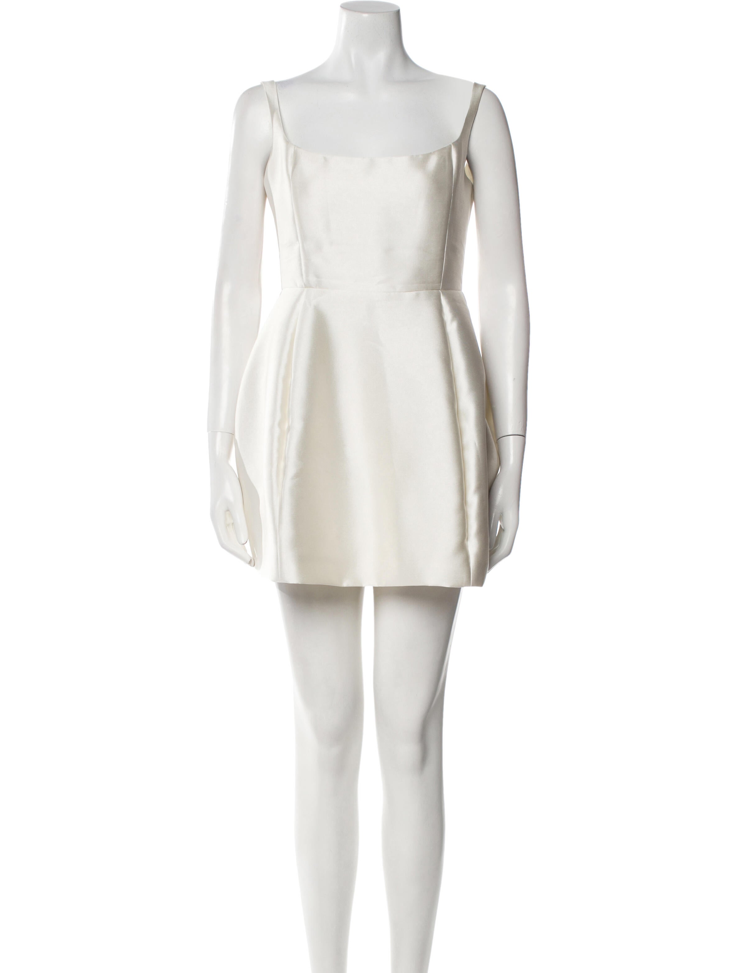 De La Vali Square Neckline Mini Dress