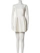 De La Vali Square Neckline Mini Dress