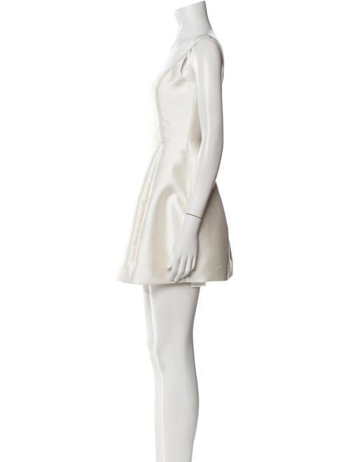 De La Vali Square Neckline Mini Dress