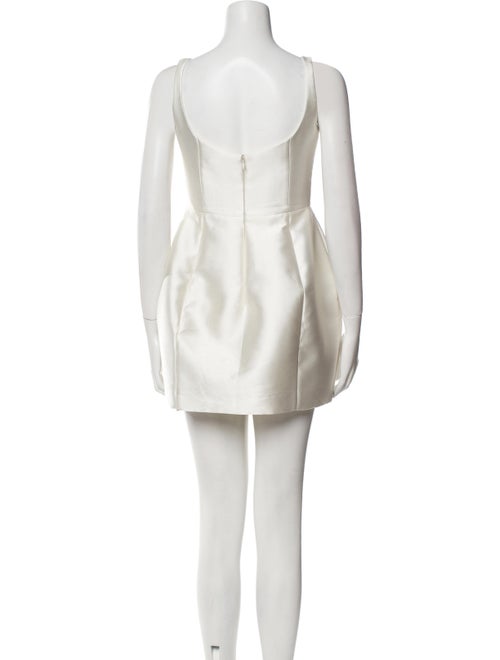 De La Vali Square Neckline Mini Dress