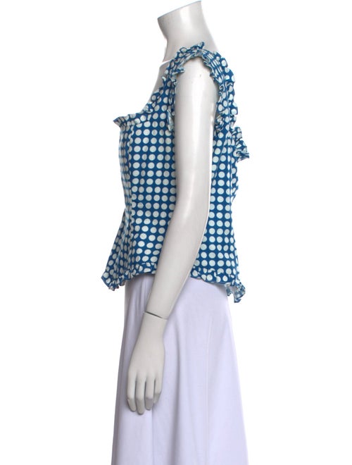 De La Vali Plaid Print Square Neckline Crop Top