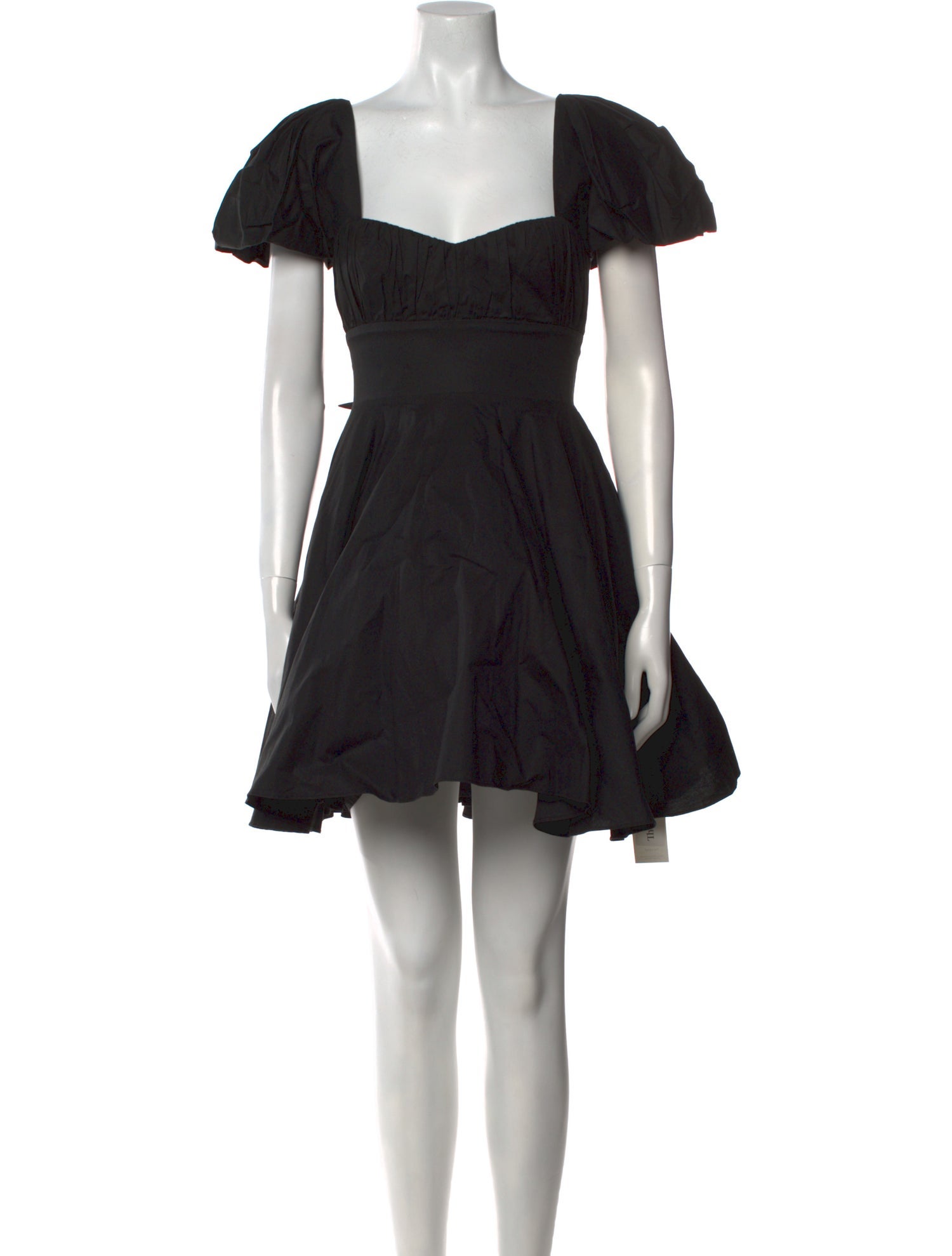 De La Vali Square Neckline Mini Dress