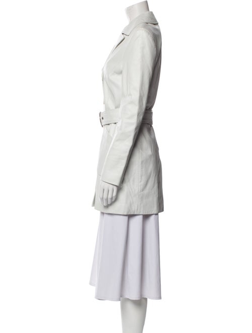 De La Vali Leather Trench Coat