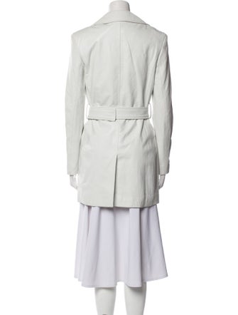 De La Vali Leather Trench Coat