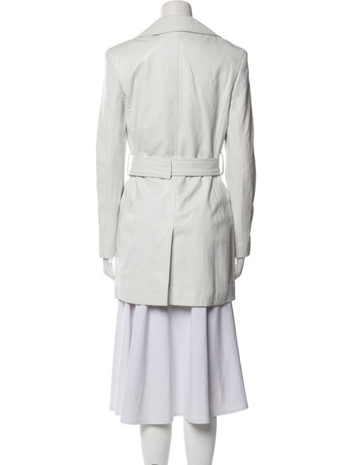 De La Vali Leather Trench Coat