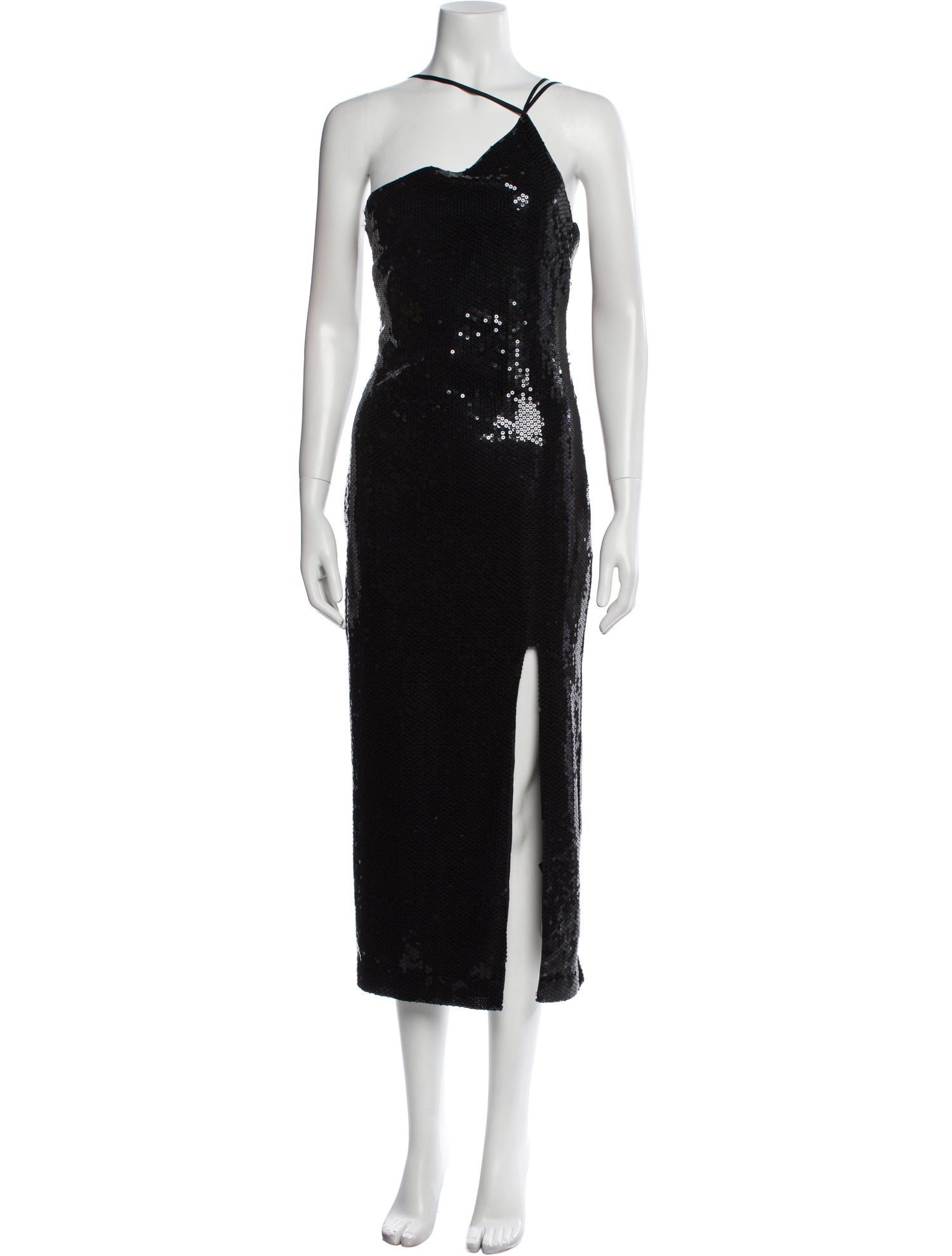 De La Vali Halterneck Knee-Length Dress