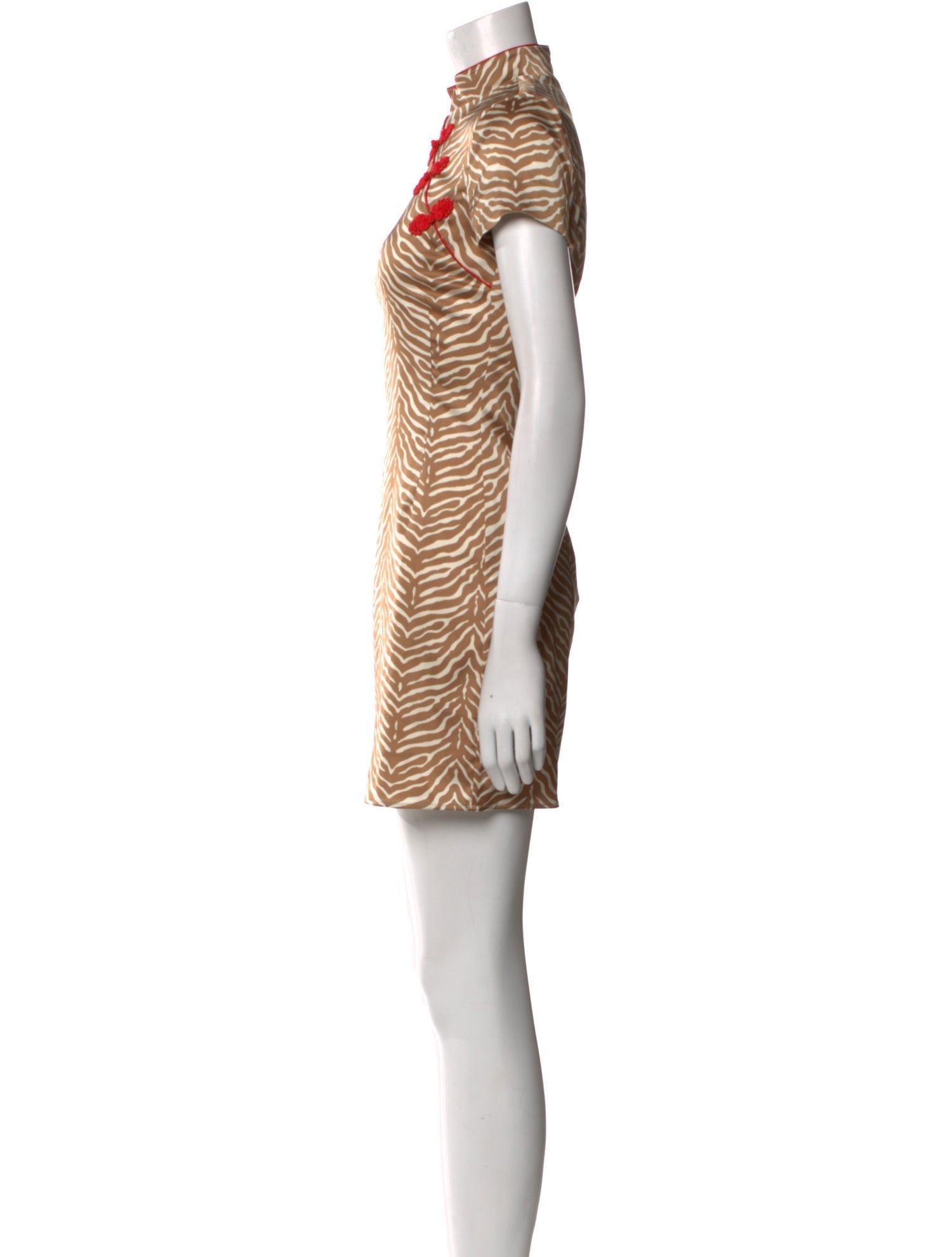 De La Vali Animal Print Mini Dress