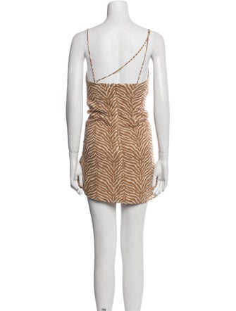 De La Vali Animal Print Mini Dress