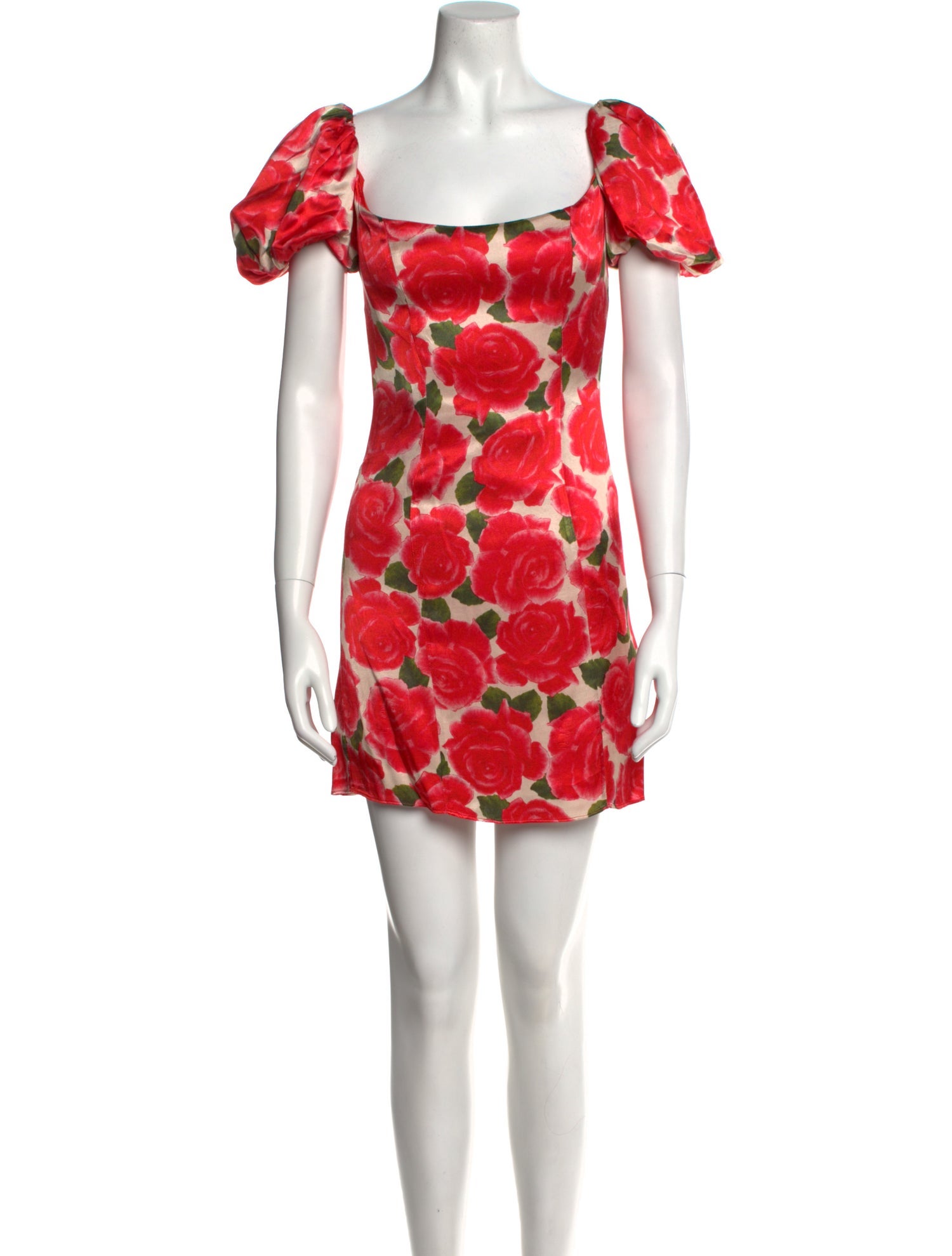 De La Vali Floral Print Mini Dress