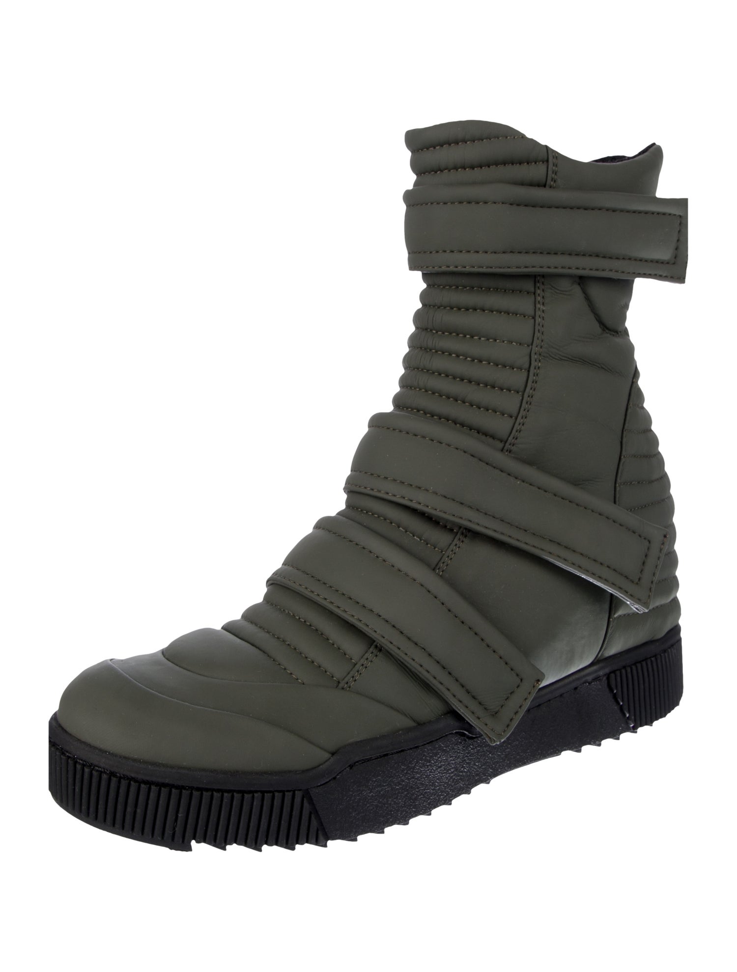 Demobaza Vegetarian Patent Leather Combat Boots