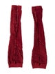 Demobaza red pattern arm gloves