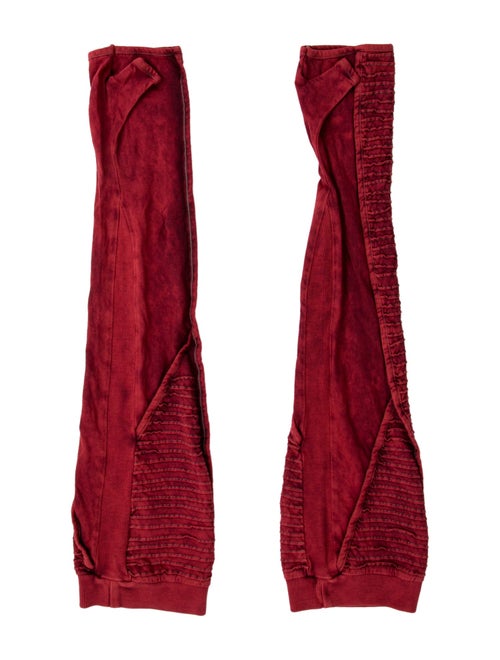 Demobaza red pattern arm gloves