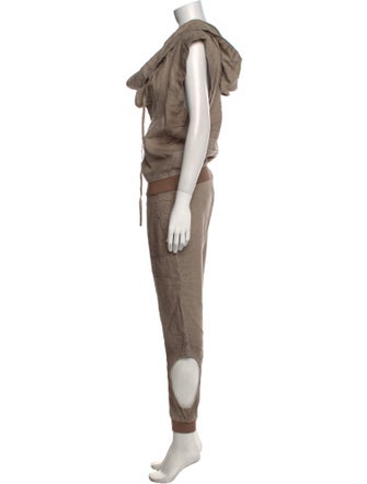 Demobaza Linen Cowl Neck Jumpsuit