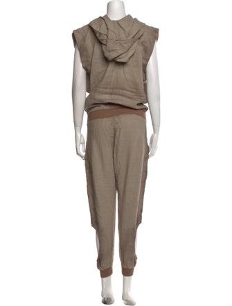Demobaza Linen Cowl Neck Jumpsuit