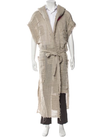 Demobaza Linen Open Front Cardigan