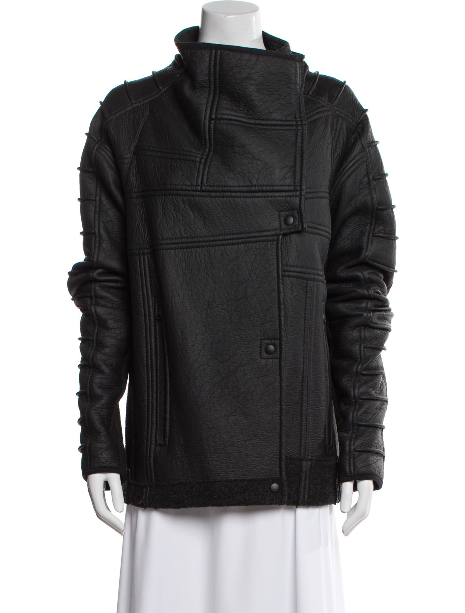 Demobaza Faux Leather Coat