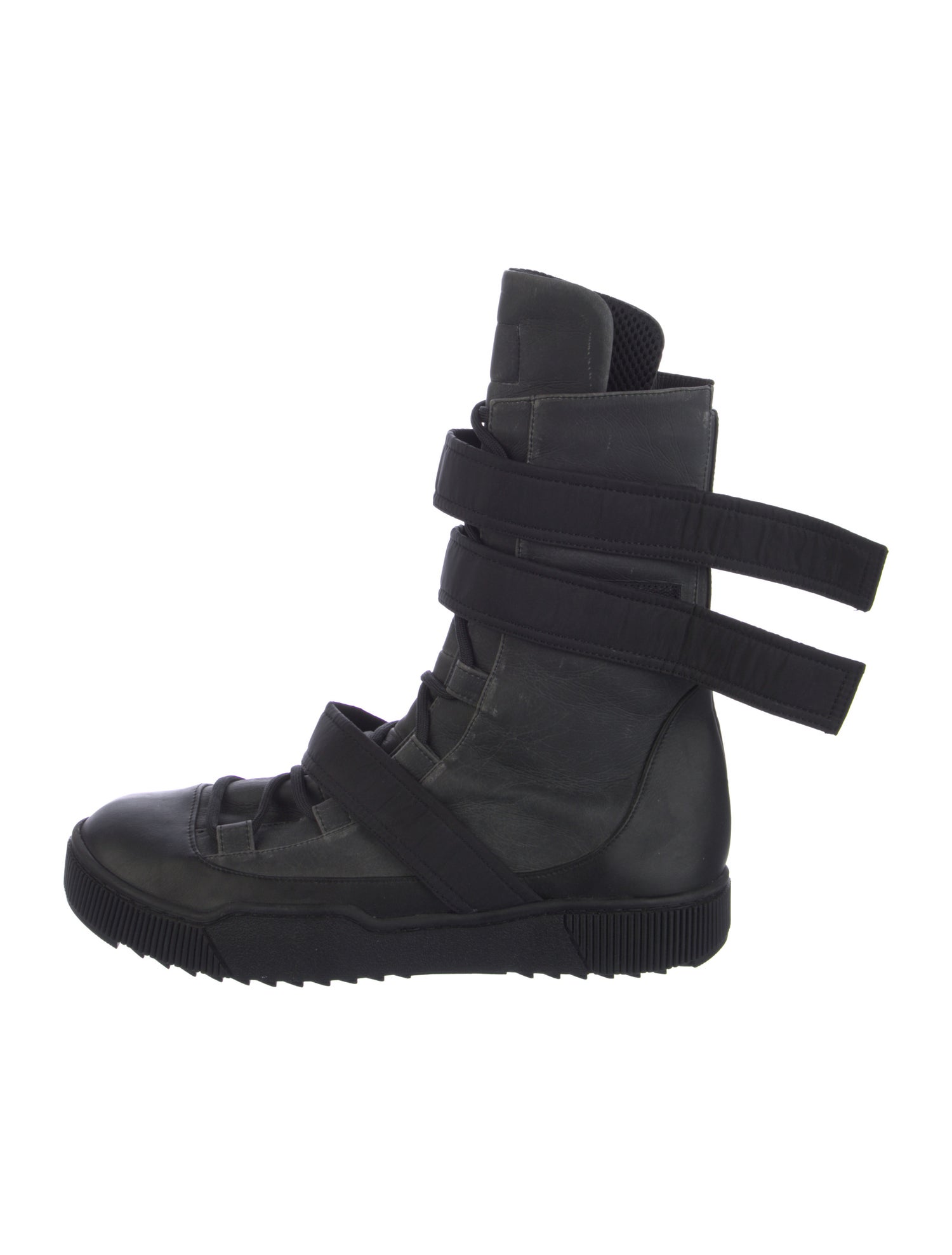 Demobaza Leather Lace-Up Boots