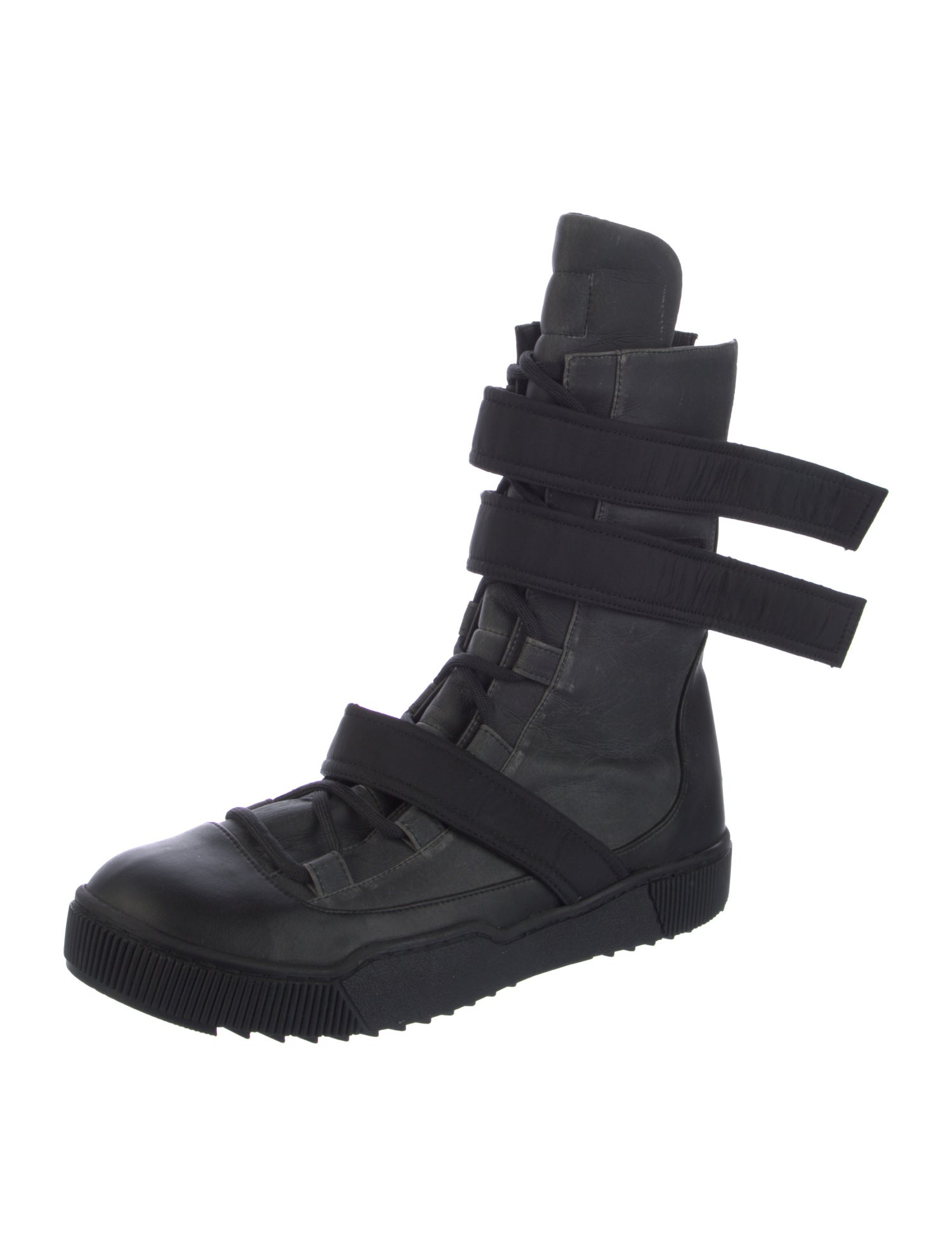 Demobaza Leather Lace-Up Boots