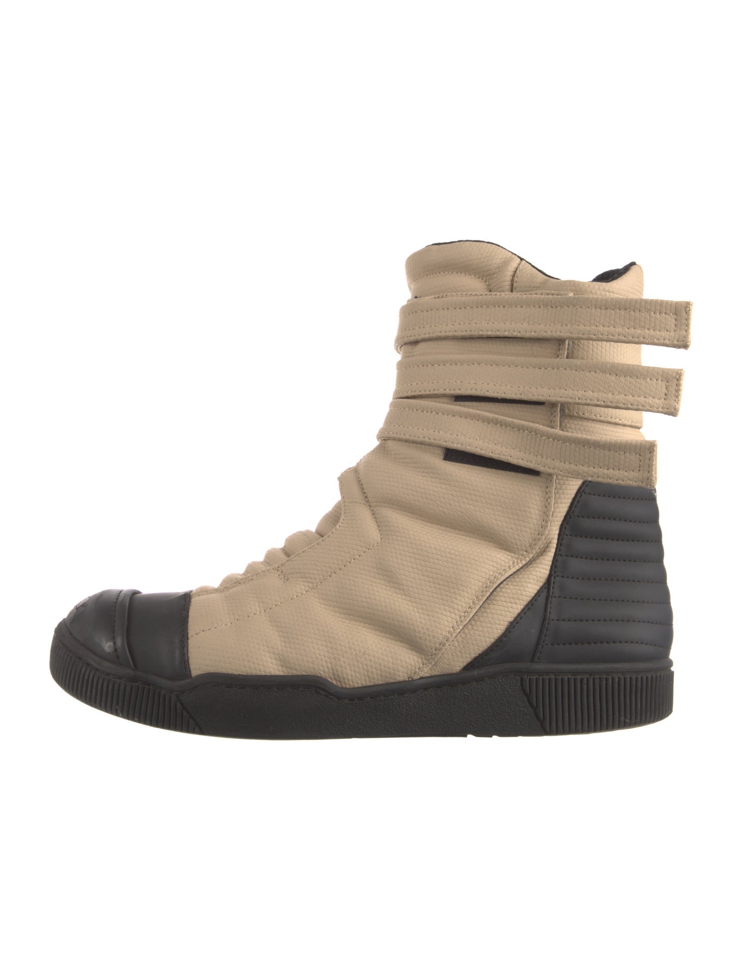Demobaza Leather Colorblock Pattern Boots