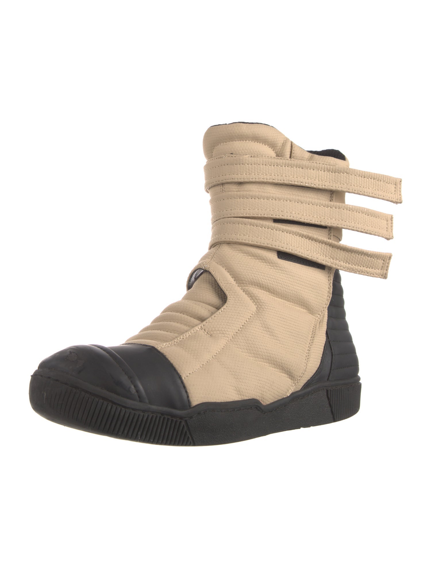 Demobaza Leather Colorblock Pattern Boots