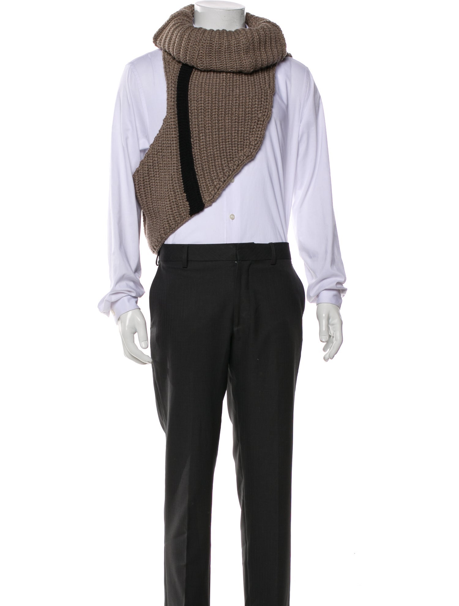 Demobaza Wool Colorblock Pattern Scarf