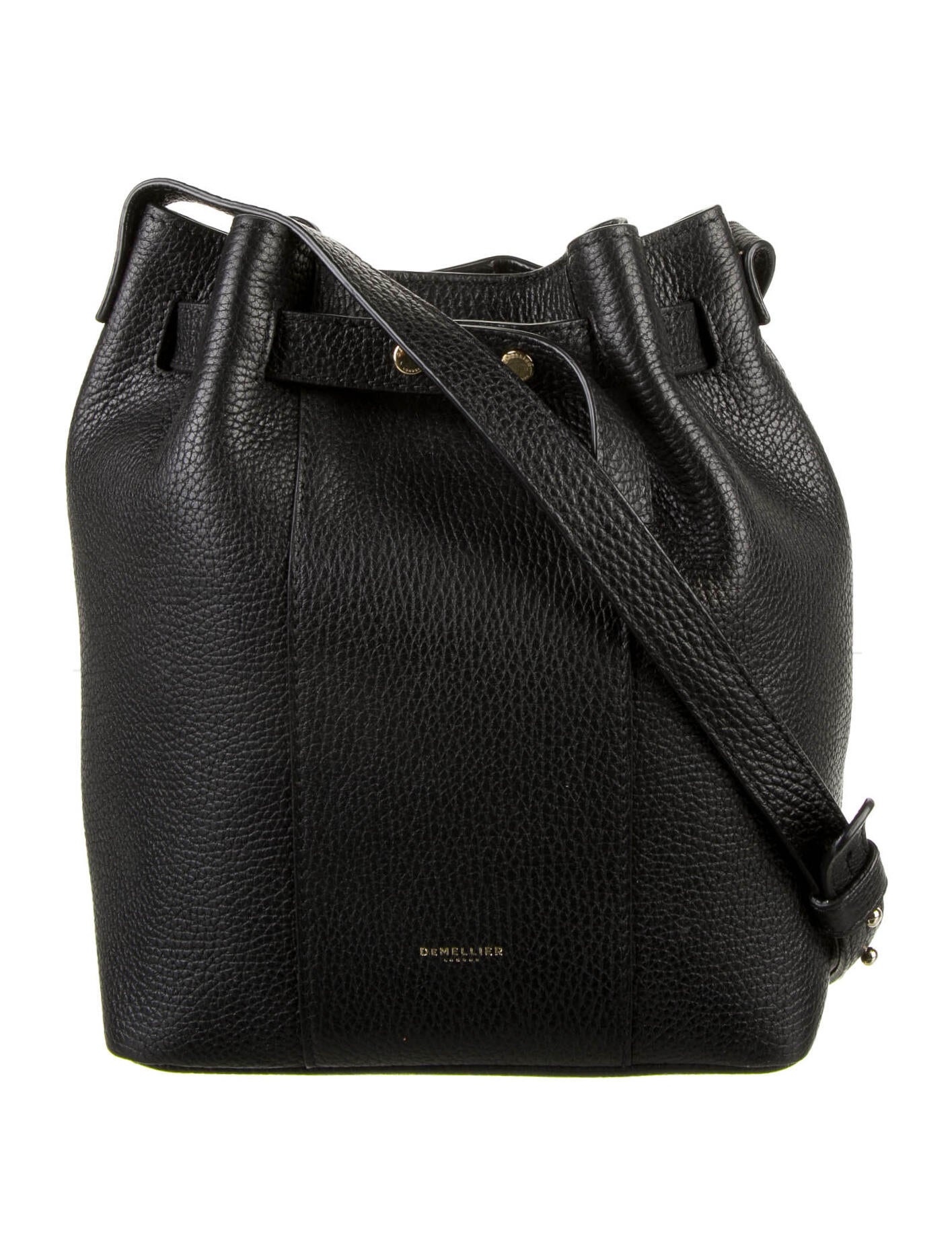 DeMellier Leather Bucket Bag Black Bucket Bags, Handbags WDEME20552