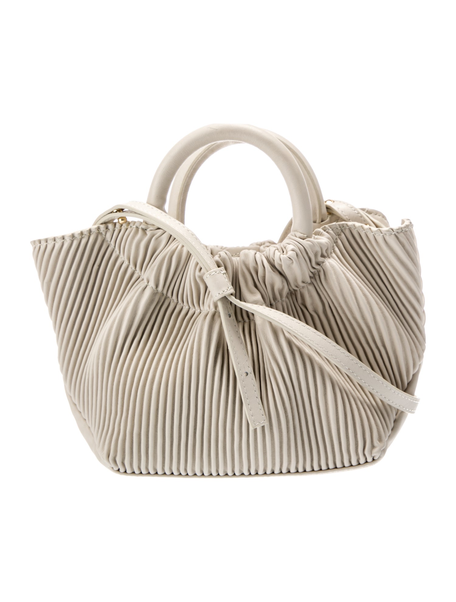 DeMellier Leather Shoulder Bag White Crossbody Bags, Handbags