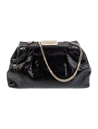 DeMellier Embossed Leather Evening Bag