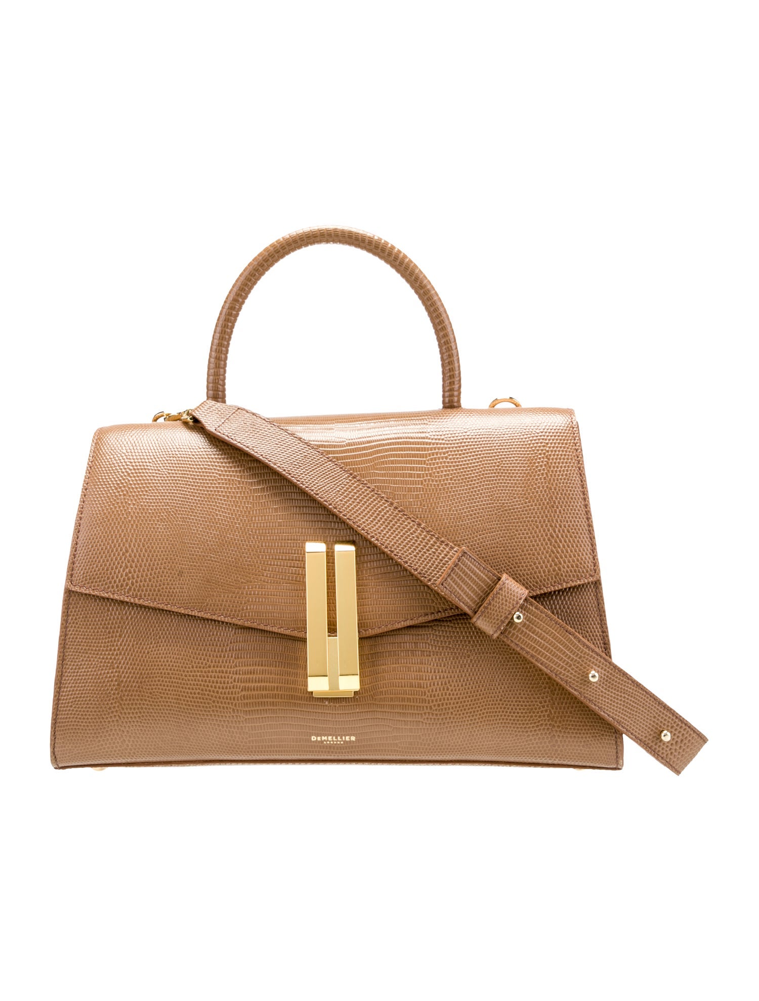 DeMellier Embossed Leather Top Handle Bag