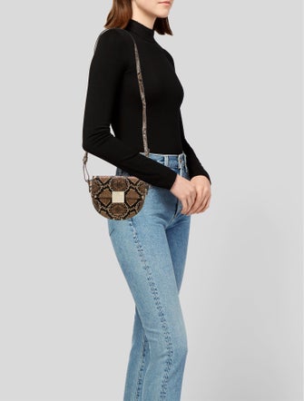 DeMellier Embossed Leather Minaudière