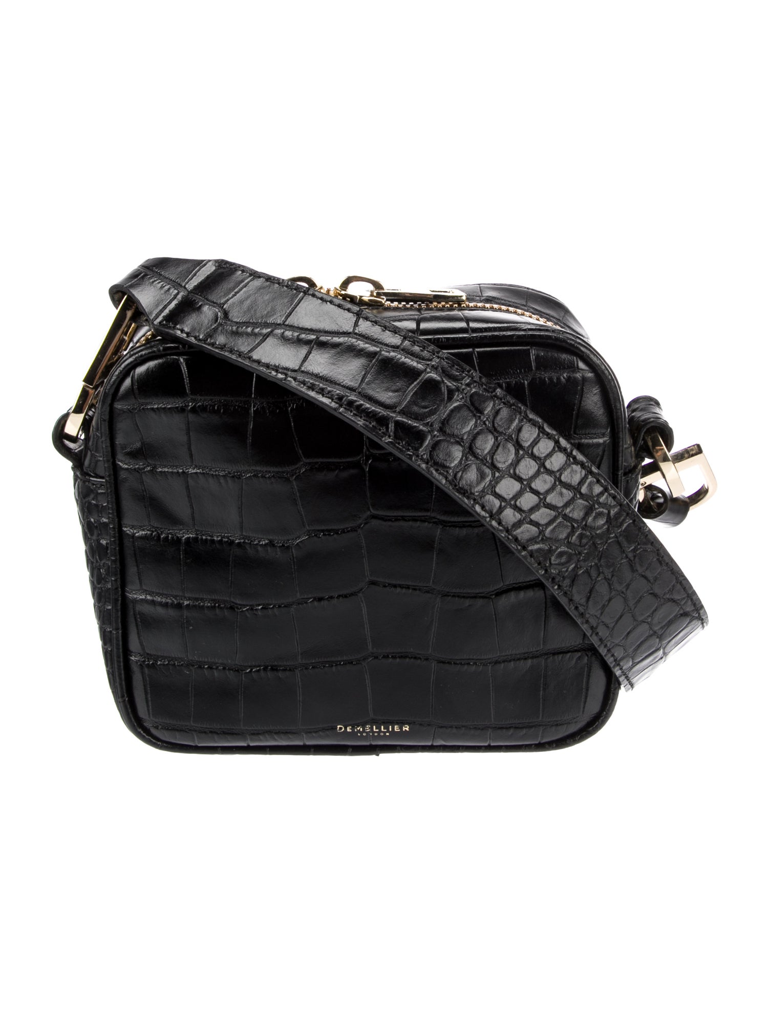 DeMellier Embossed Leather Messenger Bag