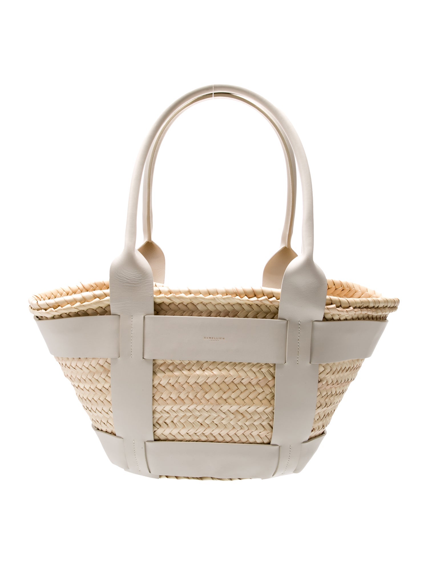 DeMellier Raffia Top Handle Bag
