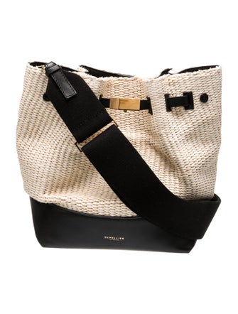 DeMellier Raffia Shoulder Bag